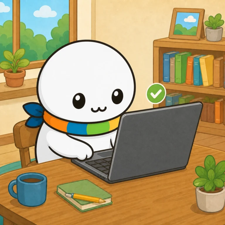 参加フォームから申し込みをしているイラスト